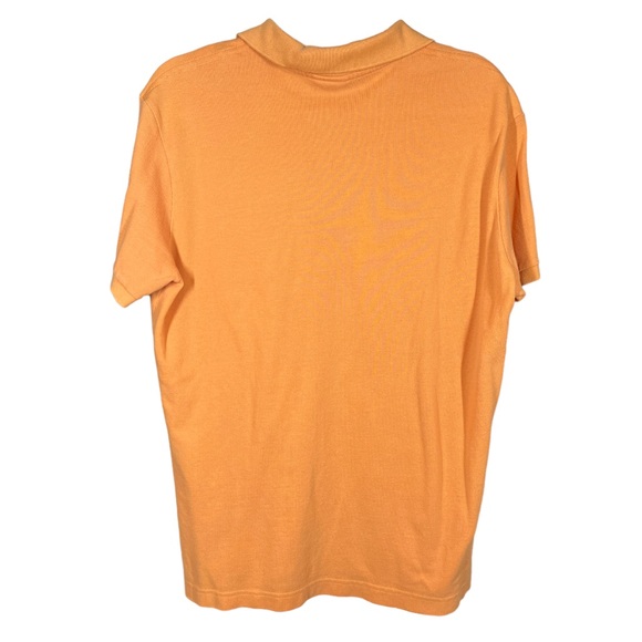 La Coste Mens Orange Polo Short Sleeve Sz 7 Slim Fit Embroidered Alligator Logo - Picture 3 of 6